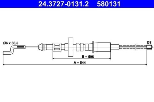 Bremsewire ATE 24.3727 0131.2