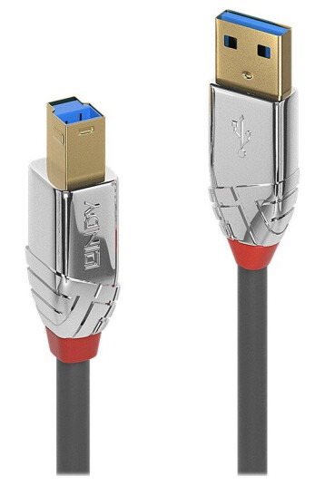 Lindy CROMO USB 3.2 Gen 1 Kabel 3 m USB Type A til B Grå