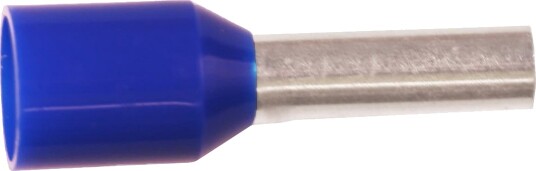 Elitech Endehylse Isolert 2,5mm2 12mm Blå 10 stk