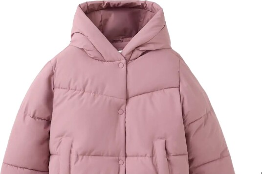 Mango Hood Puffer Coat Pink 10