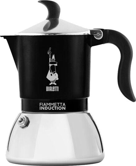 Bialetti Fiammetta Induction espressokanne 4 kopper 150 ml svart