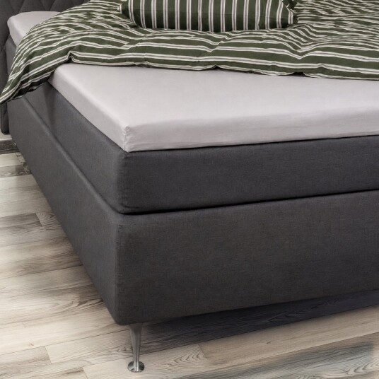 Nordstrand Home Bambuslaken   Konvoluttlaken 140x200x8 cm   Lys grå   100% bambus   Laken til overmadrass