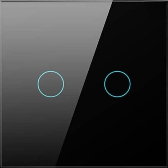 Avatto Ts02-eu-b2 Smart Lysbryter - Wifi, 2 Knapper - Svart Avatto Ts02-eu-b2 Smart Lysbryter - Wifi, 2 Knapper - Svart