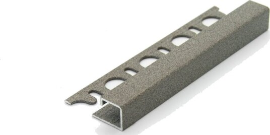 Progress Profiles Projolly Firkant Symetriclist Stone GRAY ALU 10 MM 270 CM