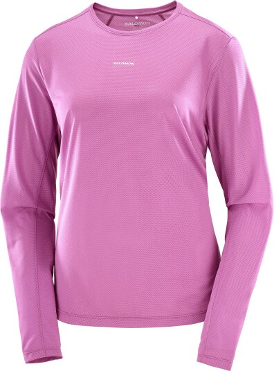 Salomon Women"s Shkout Core Long Sleeve Tee Iris Orchid Iris Orchid/ S