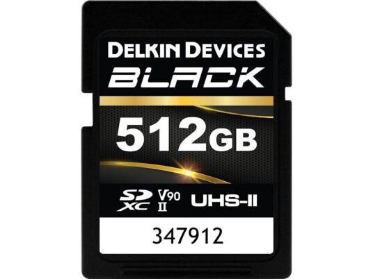 Delkin Sdxc Juodas Rugged Uhs-Ii R300/W250 (V90) 512Gb (New)