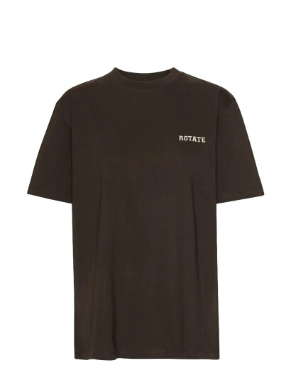ROTATE Birger Christensen Jersey Oversized T-Shirt - Brown - XS