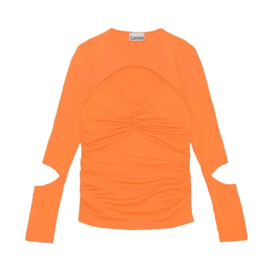 Ganni Dame Bluser & Skjorter Oransje S,