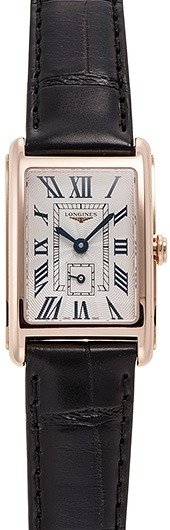 Longines Dameklokke L5.255.8.71.0 Dolcevita Sølvfarget/Lær