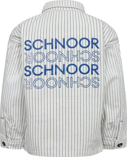 Sofie Schnoor Jakke Blue Striped Sofie Schnoor 8 år (128) Overgangsjakke Blå Hvit