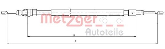 Metzger Tautrekk parkeringsbrems METZGER 10.4523
