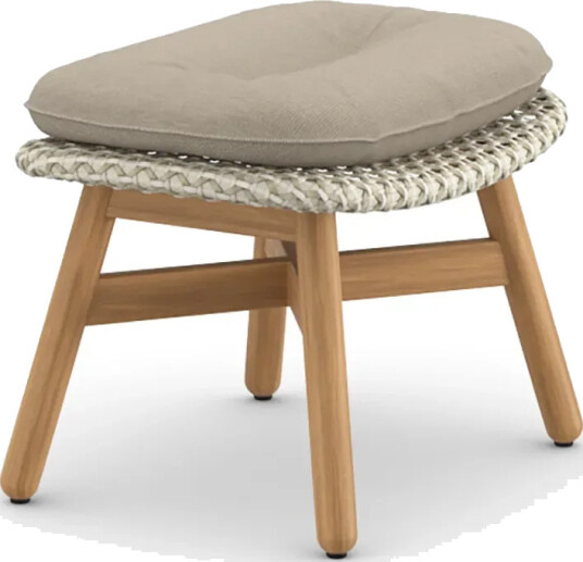 Dedon Mbrace fotskammel teak AX6 teak 0205 sea salt 0140