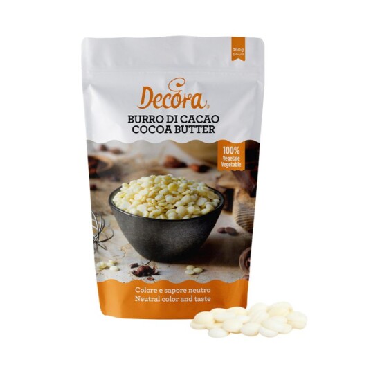 Decora Kakaosmør Knapper 160g | Slikkepott.No