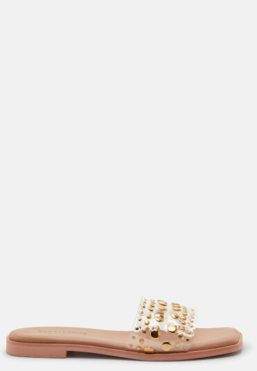 BUBBLEROOM Vinyl Sandal Gold-coloured 37 BUBBLEROOM Vinyl Sandal Gold-coloured 37