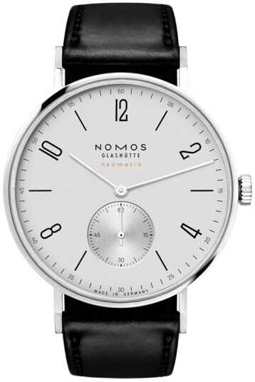 Nomos Glashütte Herreklokke N 144 Tangente Neomatik Sølvfarget/Lær Nomos Glashütte Herreklokke N 144 Tangente Neomatik Sølvfarget/Lær