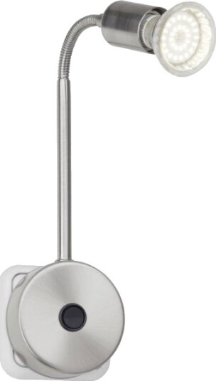 Brilliant Loona Led Stikkontaktlampe Gu10 3 W Rgb Rustfritt Stål Brilliant Loona Led Stikkontaktlampe Gu10 3 W Rgb Rustfritt Stål