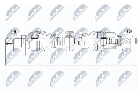 Nty Drivaksel NTY NPW RE 056