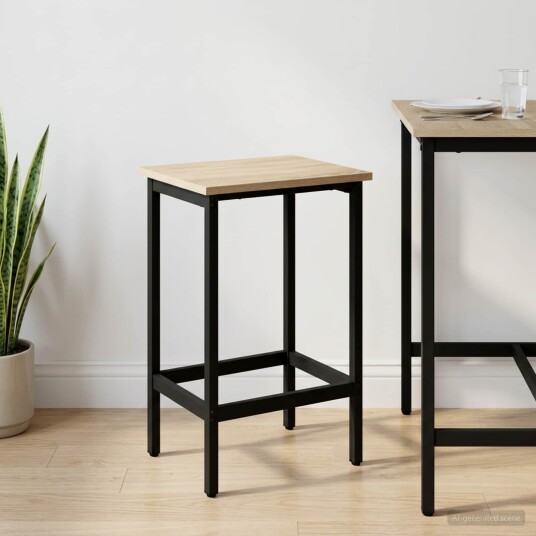 vidaXL Barstol Sonoma eik 40 x 32 x 64 cm Konstruert tre vidaXL Barstol Sonoma eik 40 x 32 x 64 cm Konstruert tre