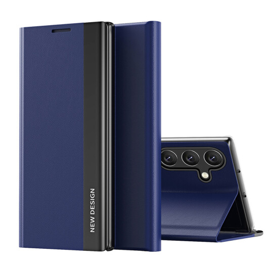 Hurtel Sleep Pro Lommebokdeksel for Samsung Galaxy S25+ Blå