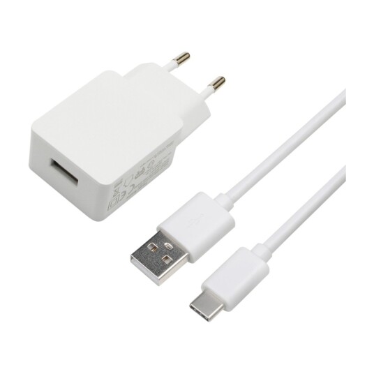 DACOTA PLATINUM MED LADER + 1 M USB-C, HVIT