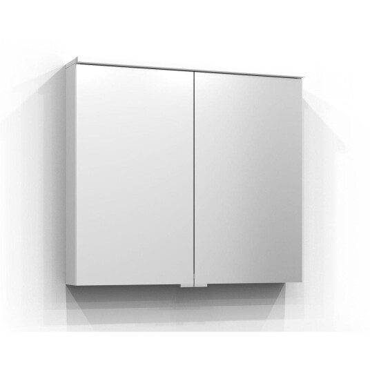 Svedbergs Sarek speilskap med LED jordstikk 80x72 cm hvit
