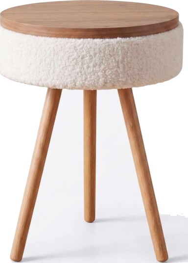 Sidebord Hanah Home Parkway Mini (Ø33 x H55 cm) Hvit - Hvit