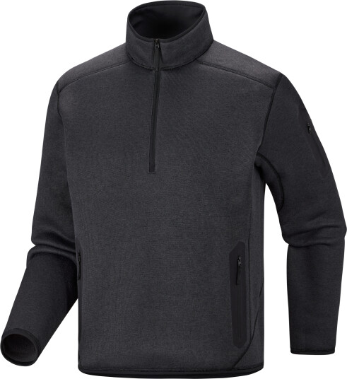 Arc"teryx Men"s Covert 1/2 Zip Neck Black Heather XL