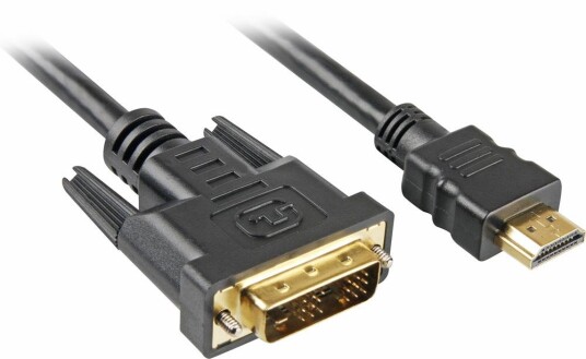 Sharkoon Kabel HDMI -> DVI-D 18+1 3m schwarz