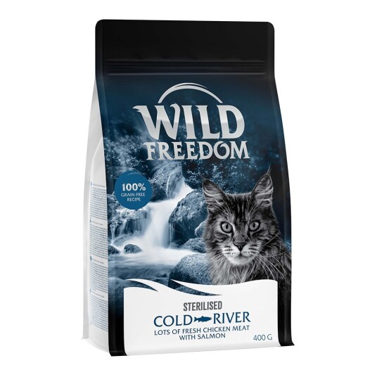 20% Rabatt! 2 X 400 G Wild Freedom Tørrfôr Sterilised: Cold River Laks