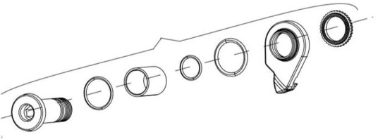 SRAM Rear derailleur screw/bolt kit ForX01 Eagle AXS