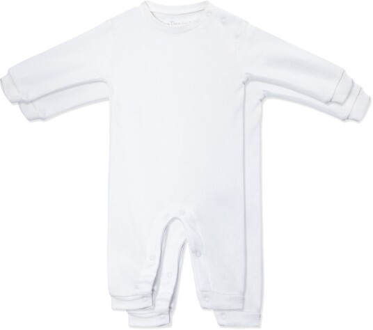 Tiny Treasure Maxime Jumpsuit 2-pack White 74 Tiny Treasure Maxime Jumpsuit 2-pack White 74