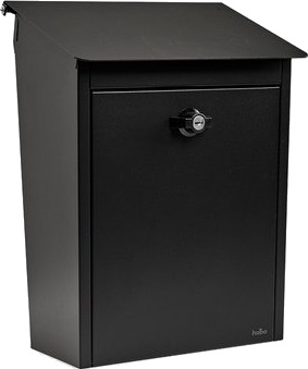 Habo Postkasse classic låsbar sort frontluke 9441b Habo Postkasse classic låsbar sort frontluke 9441b