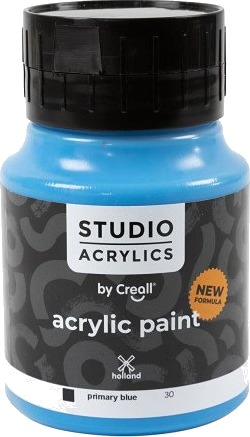 Diverse Creall Studio Akrylmaling Dekkende Primary Blue 30 500 Ml 1 Fl 