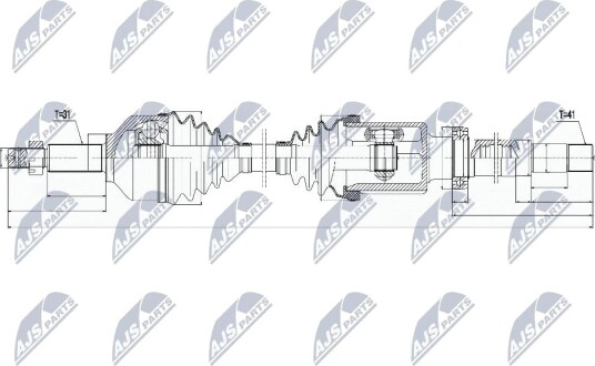 Nty Drivaksel NTY NPW FR 076 Nty Drivaksel NTY NPW FR 076