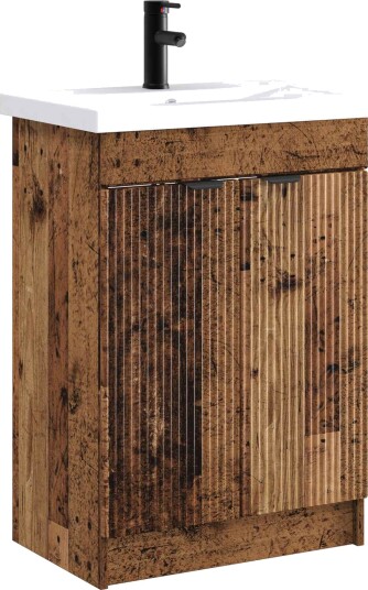  Baderomsinnredningssett Gammelt tre 78,5 x 37,5 x 81 cm