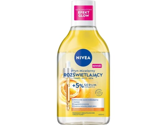 Nivea_Micellar Sminkefjerningsvæske For Sensitiv Og Sliten Hud Lysende 400Ml