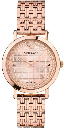 Versace Dameklokke VELV00720 Medusa Chain Gullfarget/Rose gulltonet
