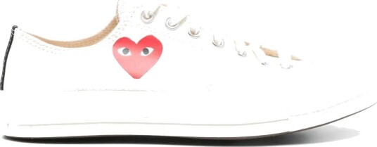 Comme des Garçons Play Herre Sko Hvit 38 EU,