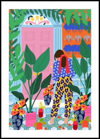 Floral girl Plakat / 100x150 Floral girl Plakat / 100x150