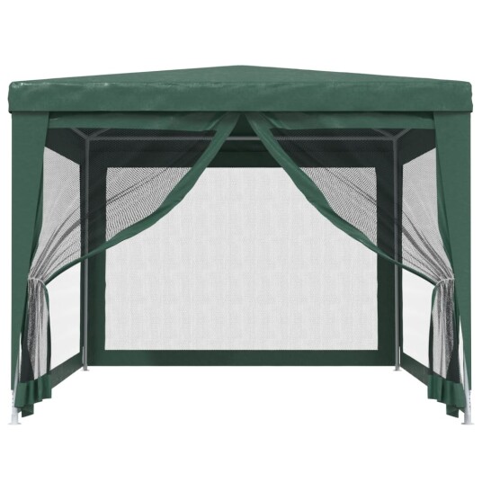 vidaXL Festtelt med 4 sidevegger av netting grønn 3x4 m HDPE vidaXL Festtelt med 4 sidevegger av netting grønn 3x4 m HDPE