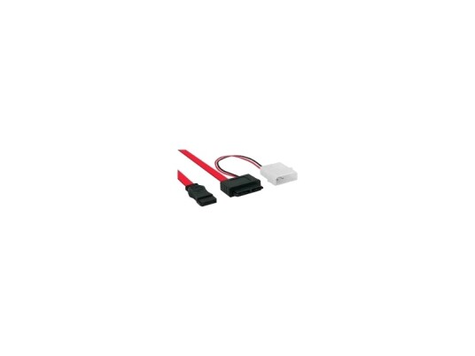Inline 29608 0,4 M Sata I Sata 7 Pin Hankjønn/Hankjønn Sort 17 G