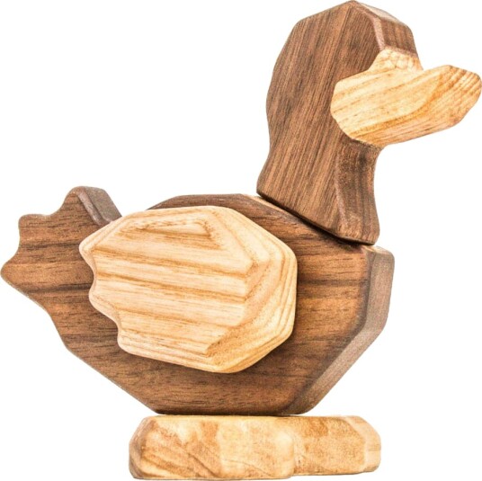 FableWood - And trefigur 11 cm valnøtt/ask