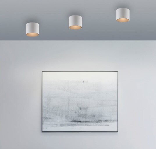 Taklampe PURE Point dimmbar Hvit Bad Metall Moderne 8.6 Hvit