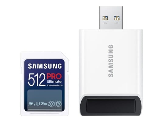 Samsung Pro Ultimate Mb-Sy512sb - Flashminnekort - 512 Gb - Video Class V30 / Uhs-I U3 - Sdxc Uhs-I - Hvit