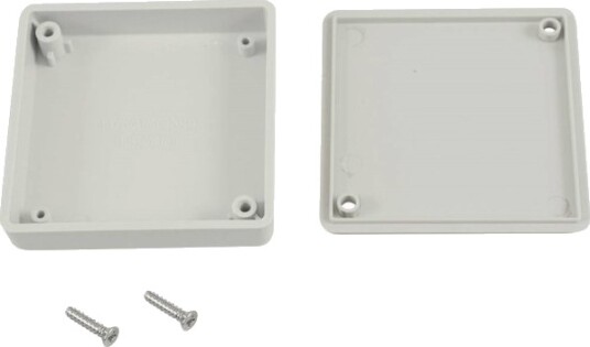 Hammond Electronics 1551TTGY 60 × 60 × 15 mm ABS Grå Kabinett