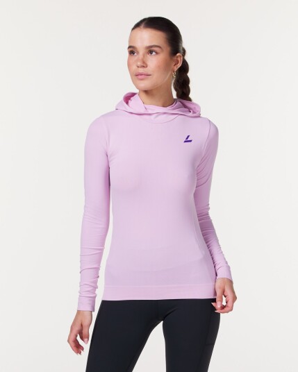 LEVITY Trail Seamless Running Hood Pearl Lilac - XS