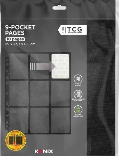 Konix TCG lommeark til samleperm (10 sheets)
