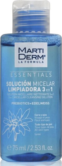 Martiderm Micellar Rensevann For Ansikt Og Øyne Martiderm Essential 3In1 75 Ml