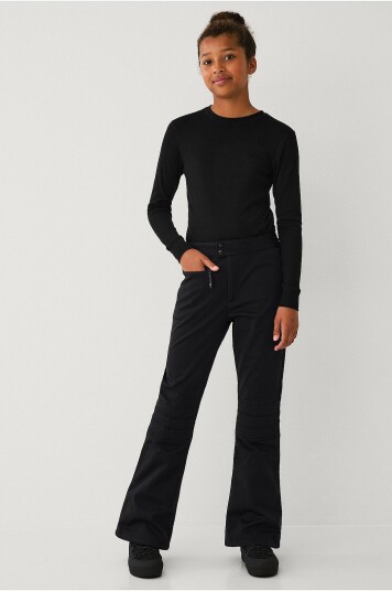 Áhkká Skibukse Softshell Ski Pants Jr Svart