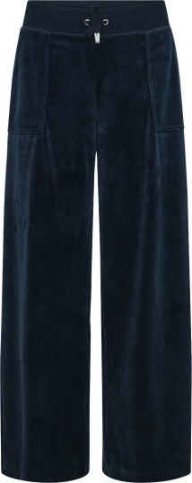 Juicy Couture Yuka Wide Leg Mid Rise Navy XXS